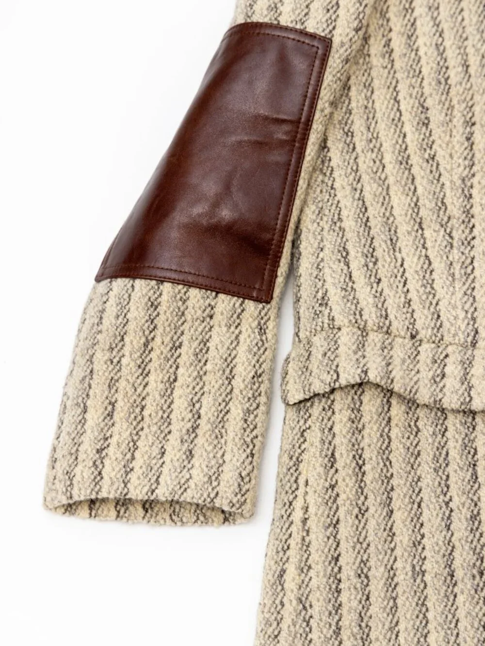 Acne Studio  Leather-Trimmed Wool-Blend Tweed - Picture 5 of 10